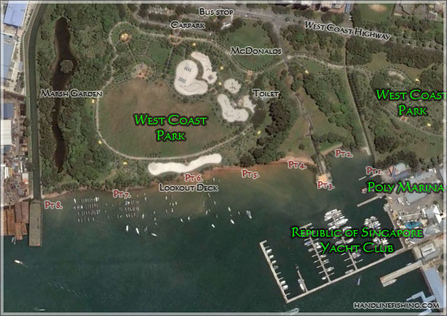 Map of West Coast Park